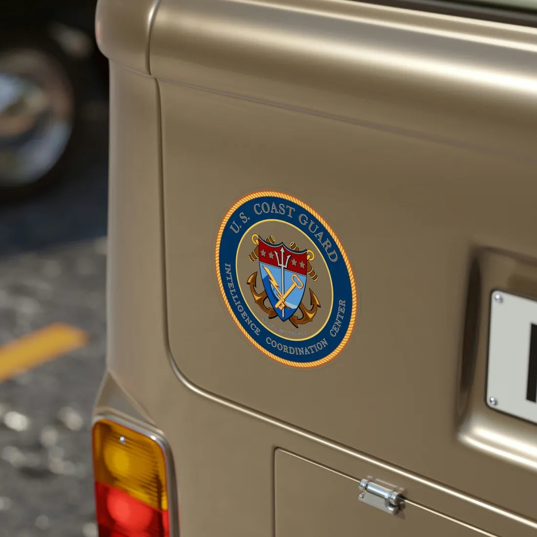 USCG Intelligence Coordination Center (U.S. Coast Guard) Transparent STICKER Die-Cut Vinyl Decal - The Sticker Space