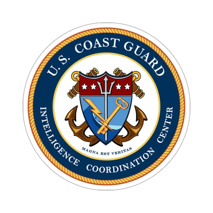 USCG Intelligence Coordination Center v2 (U.S. Coast Guard) STICKER Vinyl Die-Cut Decal 5 Inch - The Sticker Space