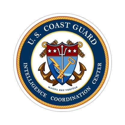 USCG Intelligence Coordination Center v2 (U.S. Coast Guard) STICKER Vinyl Die-Cut Decal 6 Inch - The Sticker Space