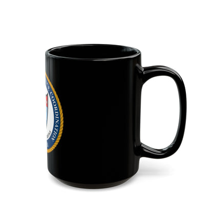 USCG Intelligence Coordination Ctr (U.S. Coast Guard) Black Coffee Mug-The Sticker Space