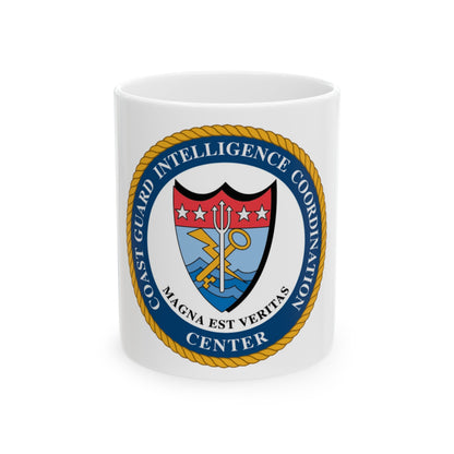 USCG Intelligence Coordination Ctr (U.S. Coast Guard) White Coffee Mug-11oz-The Sticker Space