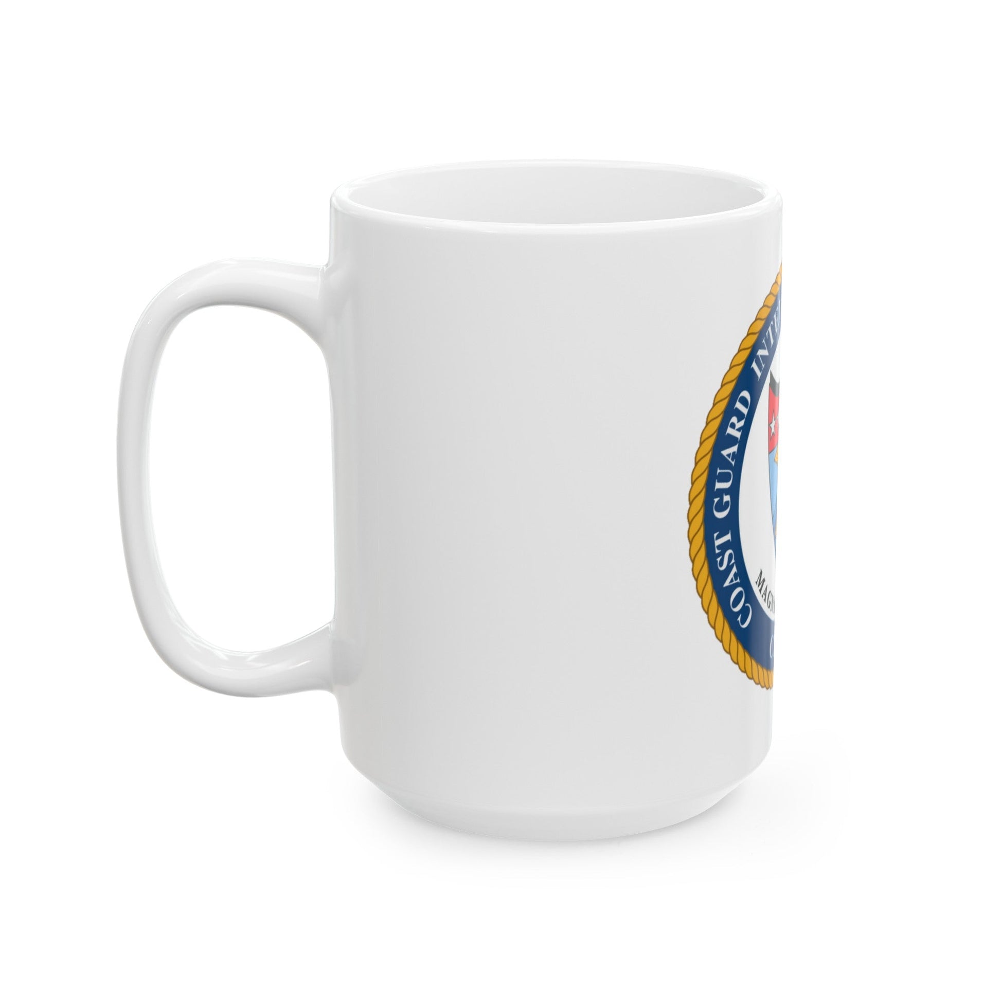 USCG Intelligence Coordination Ctr (U.S. Coast Guard) White Coffee Mug-The Sticker Space