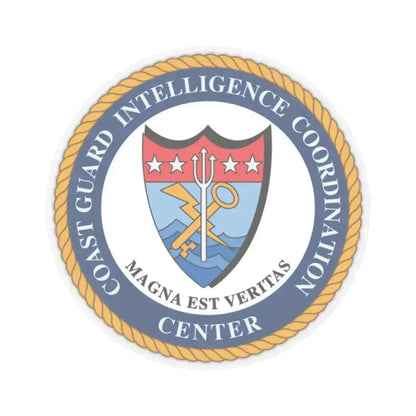USCG Intelligence Coordination Ctr (U.S. Coast Guard) STICKER Vinyl Kiss-Cut Decal 2 Inch Transparent - The Sticker Space