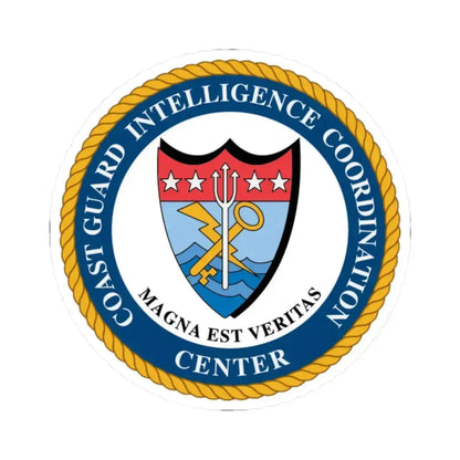 USCG Intelligence Coordination Ctr (U.S. Coast Guard) STICKER Vinyl Kiss-Cut Decal 2 Inch White - The Sticker Space