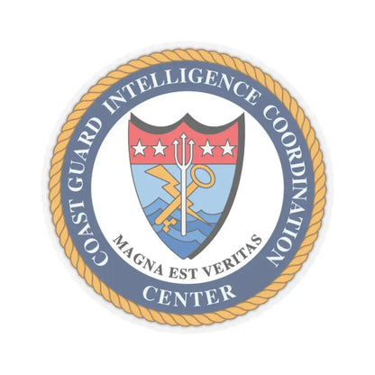 USCG Intelligence Coordination Ctr (U.S. Coast Guard) STICKER Vinyl Kiss-Cut Decal 4 Inch Transparent - The Sticker Space