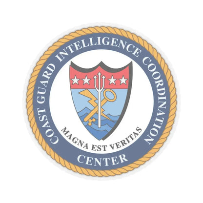 USCG Intelligence Coordination Ctr (U.S. Coast Guard) STICKER Vinyl Kiss-Cut Decal 6 Inch Transparent - The Sticker Space