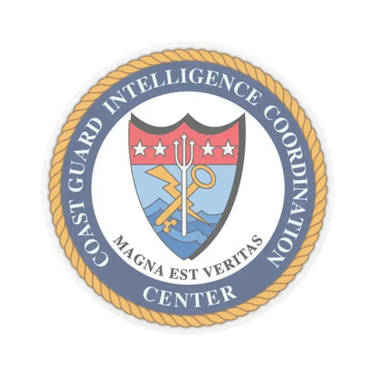 USCG Intelligence Coordination Ctr (U.S. Coast Guard) STICKER Vinyl Kiss-Cut Decal 6 Inch Transparent - The Sticker Space