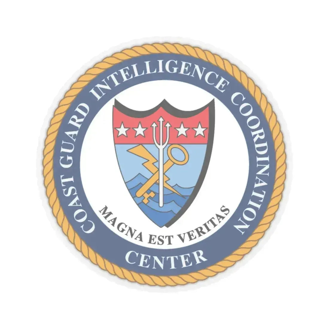 USCG Intelligence Coordination Ctr (U.S. Coast Guard) STICKER Vinyl Kiss-Cut Decal - The Sticker Space