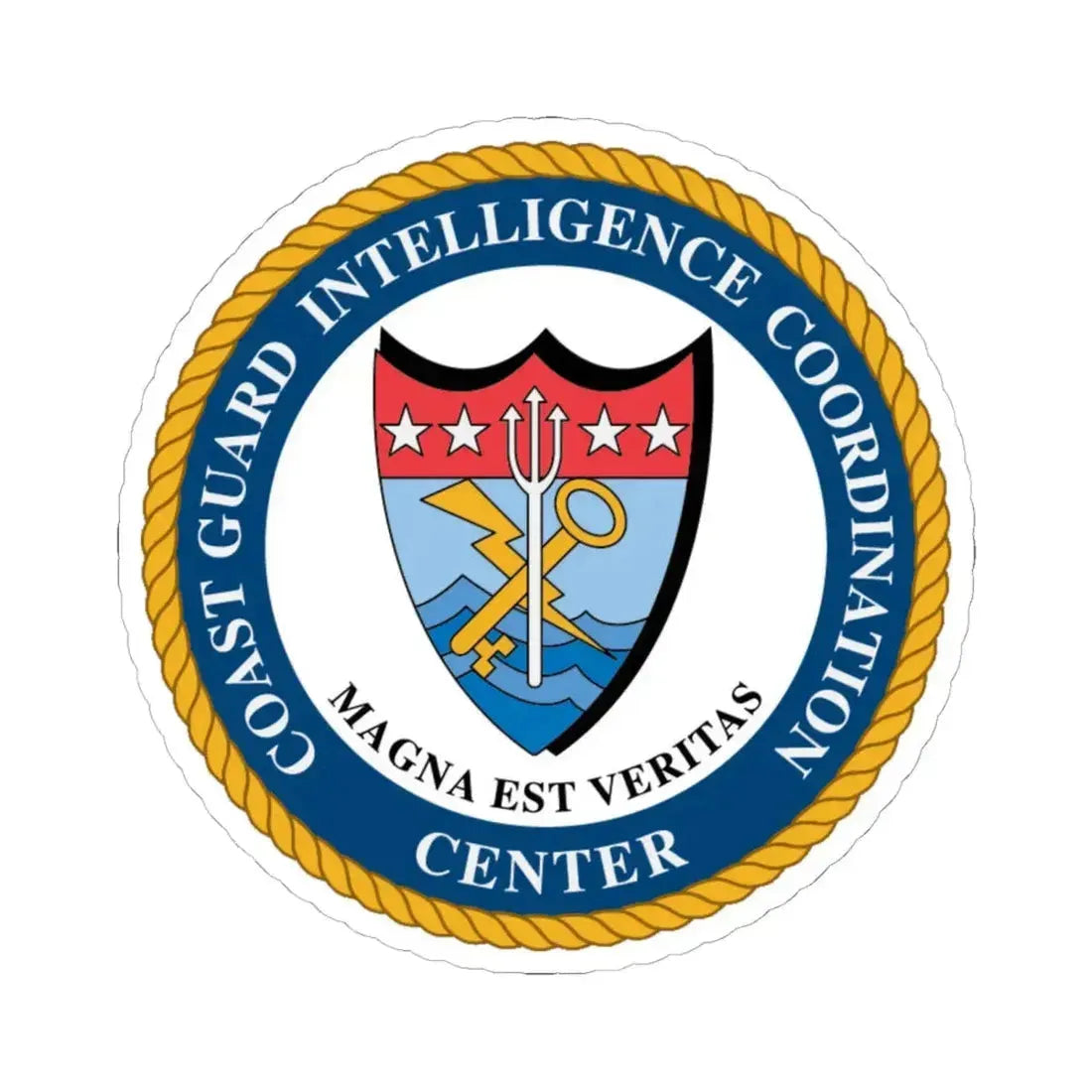 USCG Intelligence Coordination Ctr (U.S. Coast Guard) STICKER Vinyl Kiss-Cut Decal - The Sticker Space