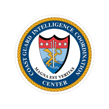 USCG Intelligence Coordination Ctr (U.S. Coast Guard) Transparent STICKER Die-Cut Vinyl Decal 3 Inch - The Sticker Space