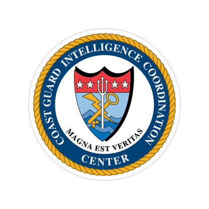 USCG Intelligence Coordination Ctr (U.S. Coast Guard) Transparent STICKER Die-Cut Vinyl Decal 5 Inch - The Sticker Space