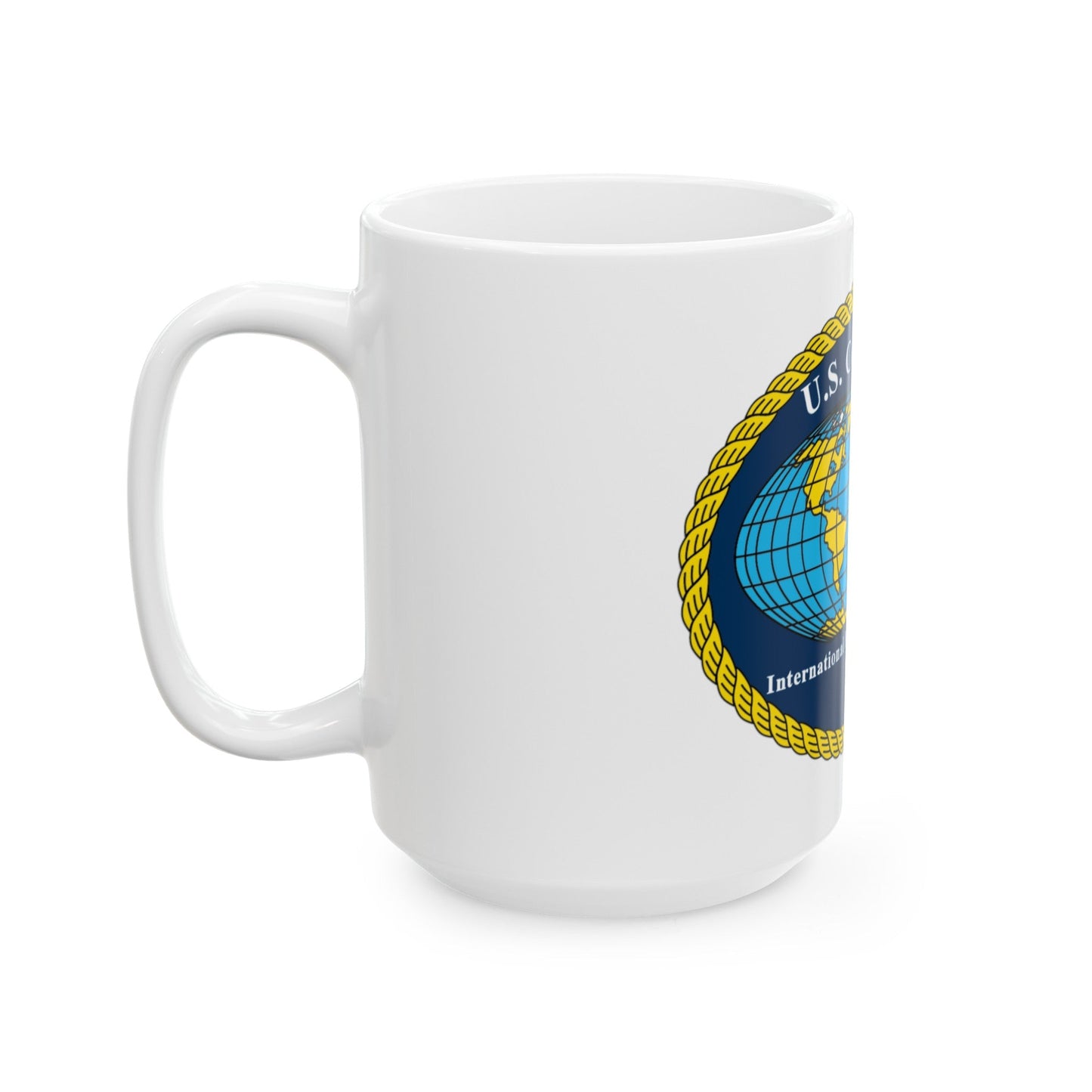 USCG International Port Security Program (U.S. Coast Guard) White Coffee Mug-The Sticker Space