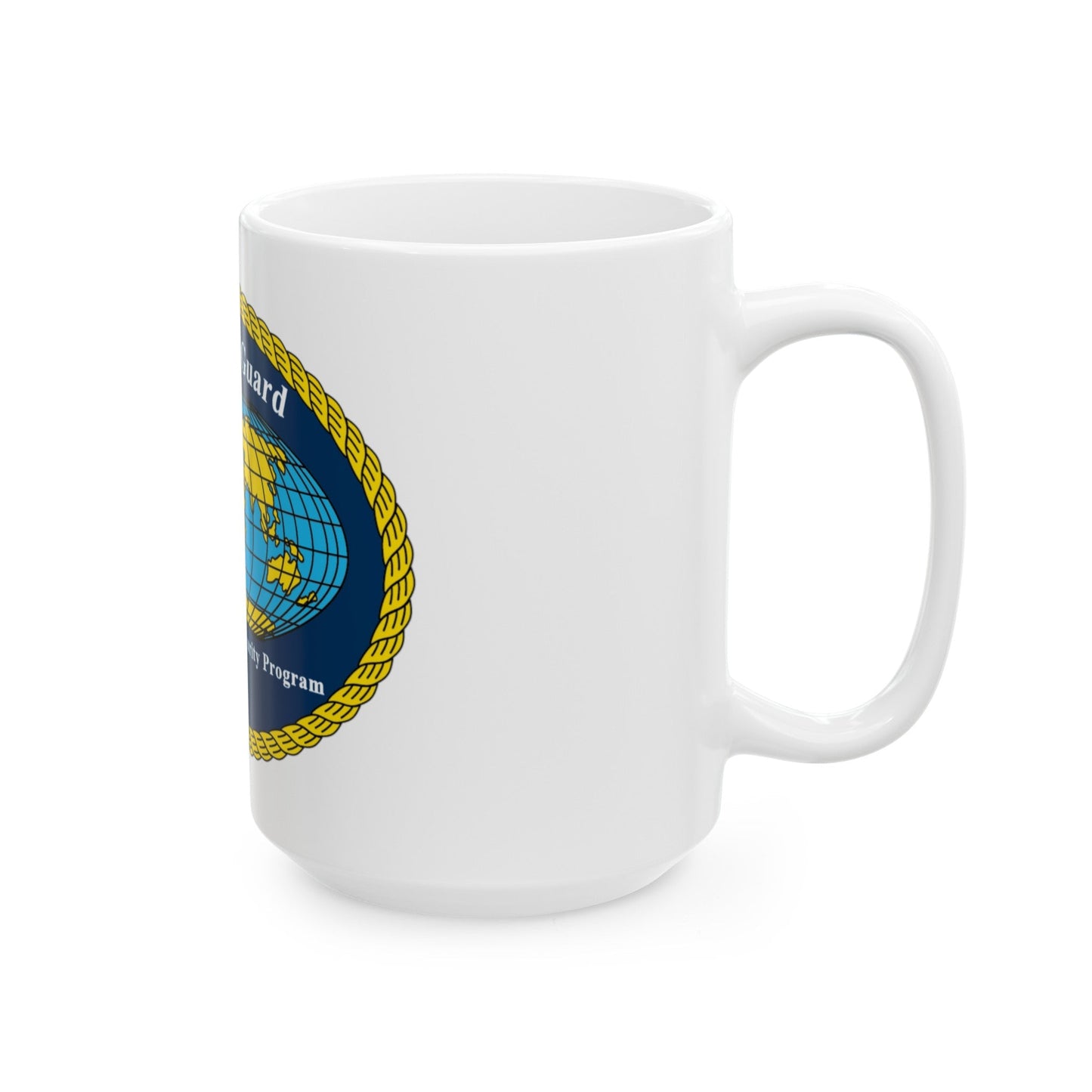 USCG International Port Security Program (U.S. Coast Guard) White Coffee Mug-The Sticker Space