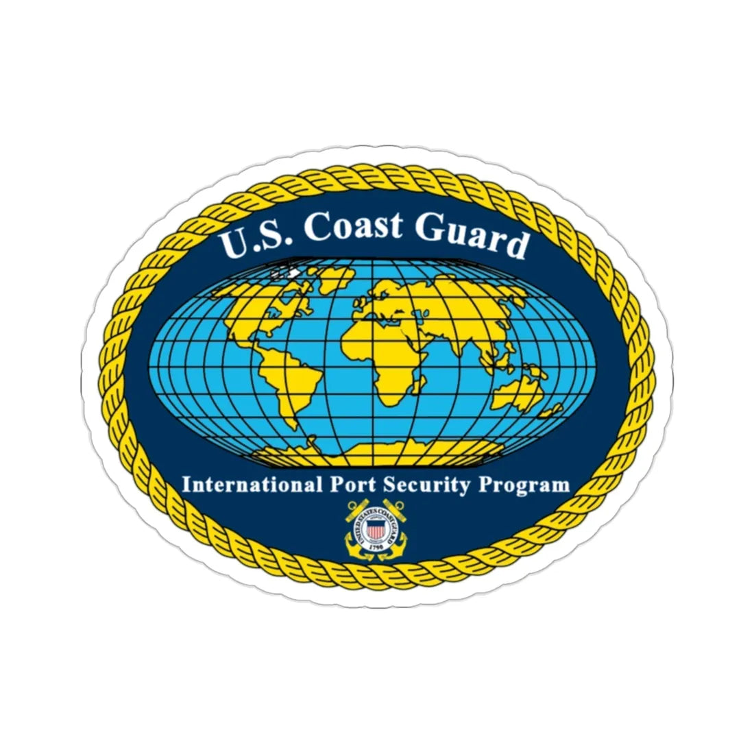 USCG International Port Security Program (U.S. Coast Guard) STICKER Vinyl Die-Cut Decal 2 Inch - The Sticker Space
