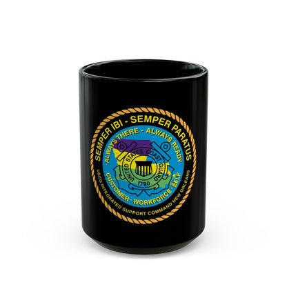 USCG ISC New Orleans (U.S. Coast Guard) Black Coffee Mug-15oz-The Sticker Space