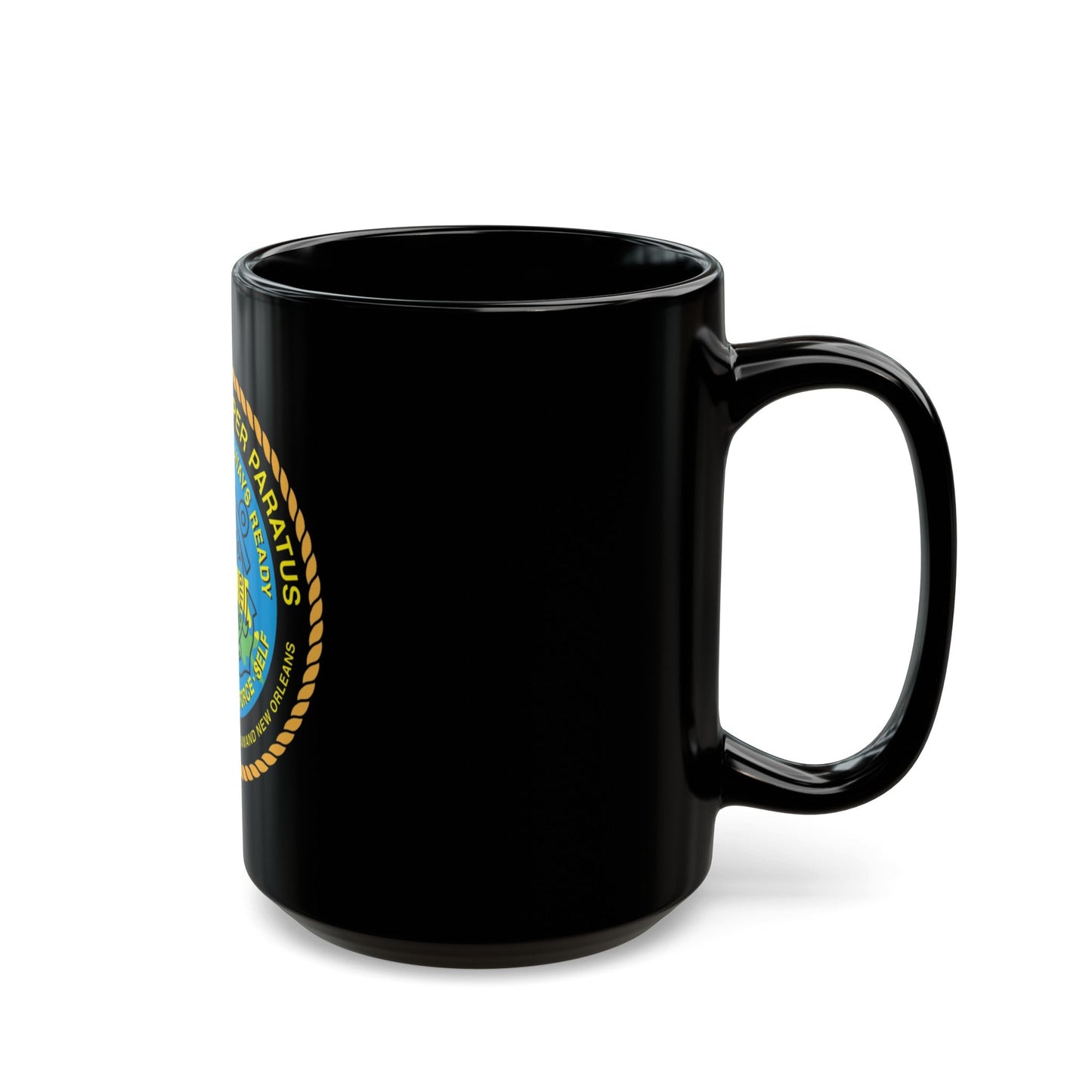 USCG ISC New Orleans (U.S. Coast Guard) Black Coffee Mug-The Sticker Space