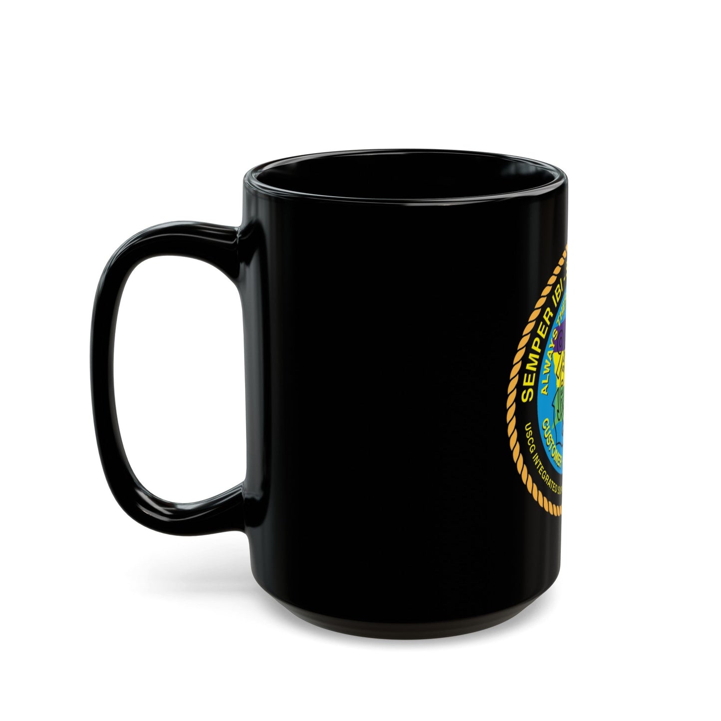 USCG ISC New Orleans (U.S. Coast Guard) Black Coffee Mug-The Sticker Space