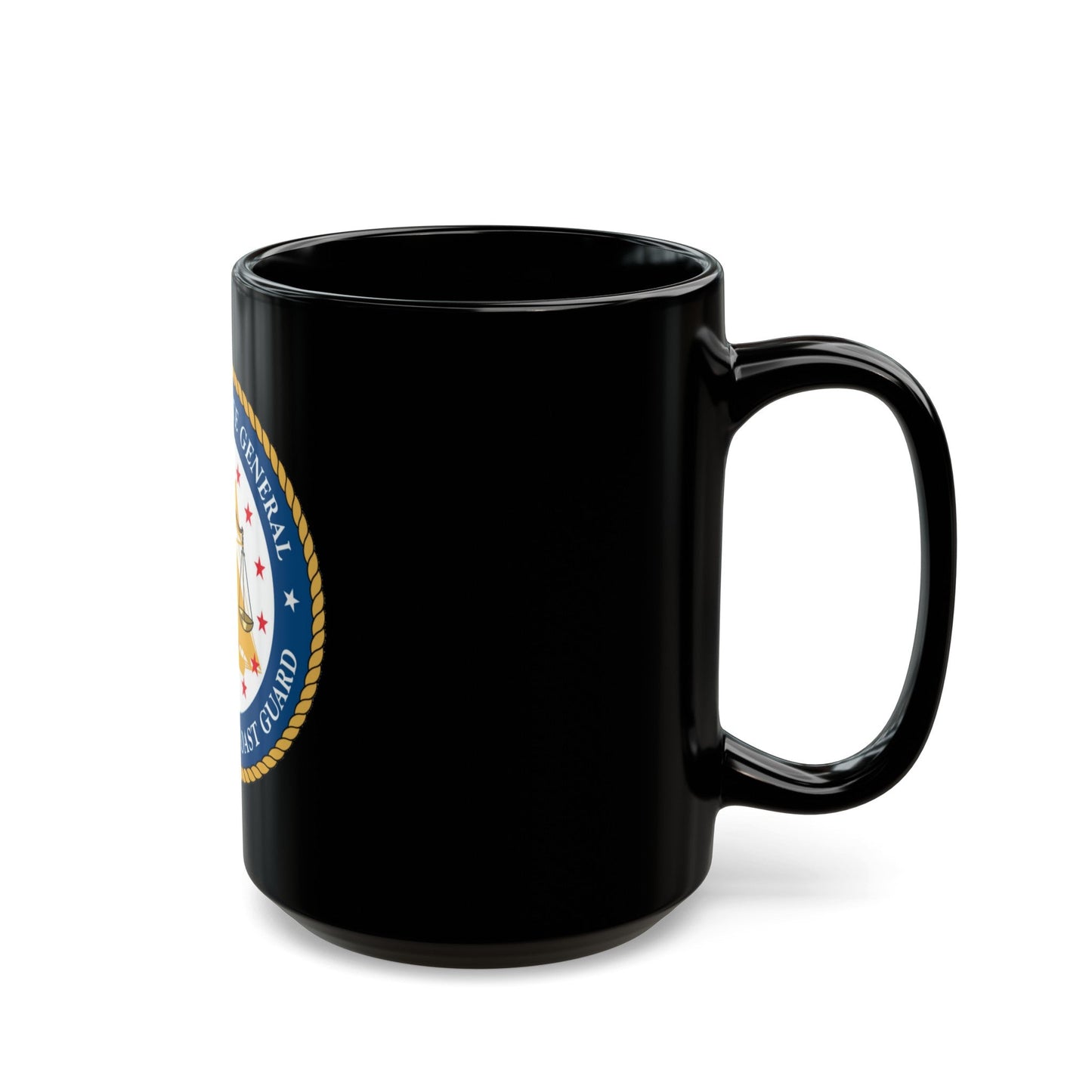 USCG Judge Advocate General (U.S. Coast Guard) Black Coffee Mug-The Sticker Space