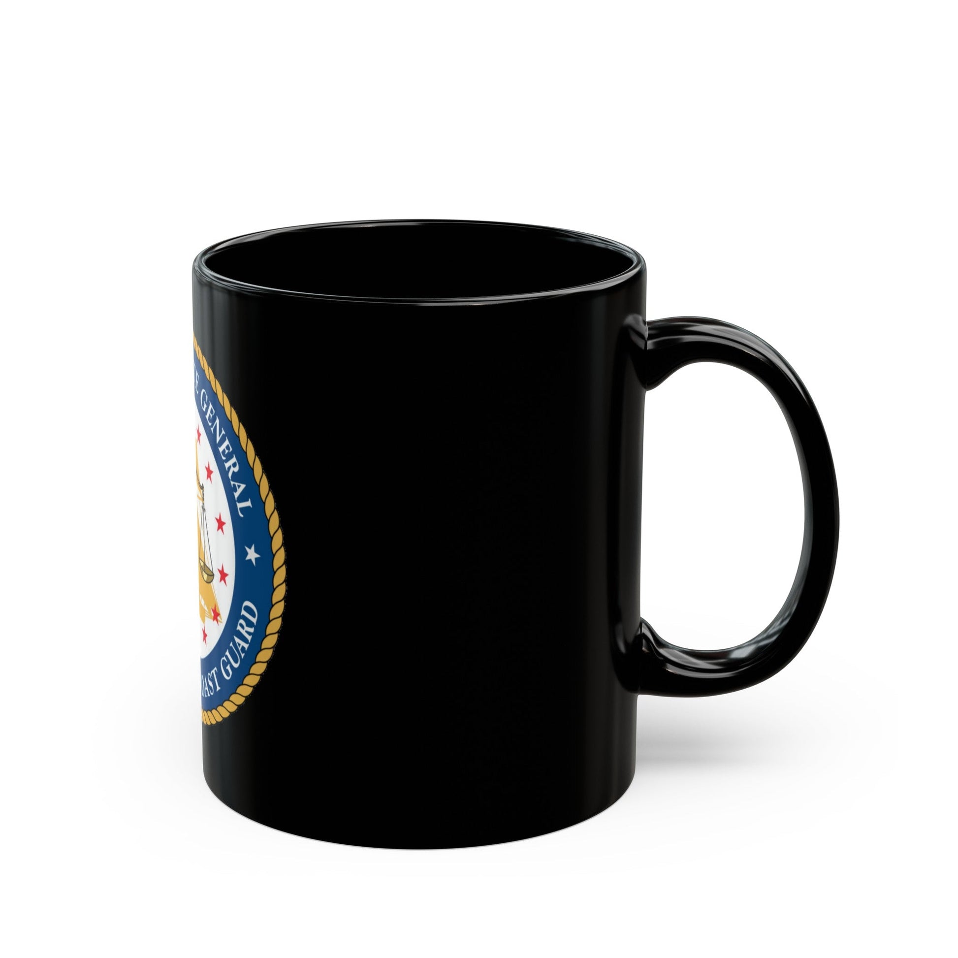 USCG Judge Advocate General (U.S. Coast Guard) Black Coffee Mug-The Sticker Space