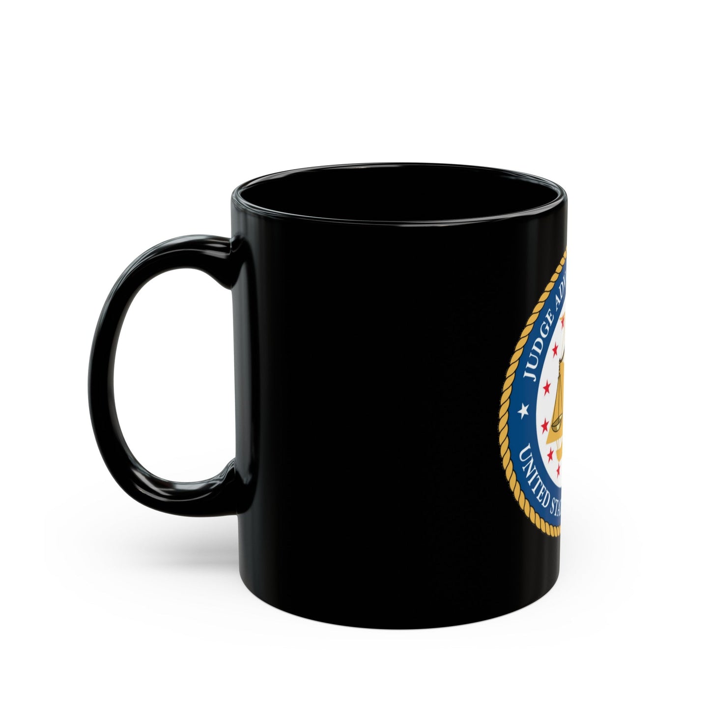 USCG Judge Advocate General (U.S. Coast Guard) Black Coffee Mug-The Sticker Space