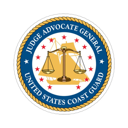 USCG Judge Advocate General (U.S. Coast Guard) STICKER Vinyl Die-Cut Decal-3 Inch-The Sticker Space