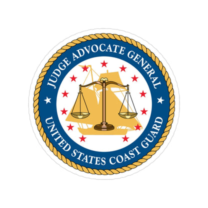 USCG Judge Advocate General (U.S. Coast Guard) Transparent STICKER Die-Cut Vinyl Decal-3 Inch-The Sticker Space