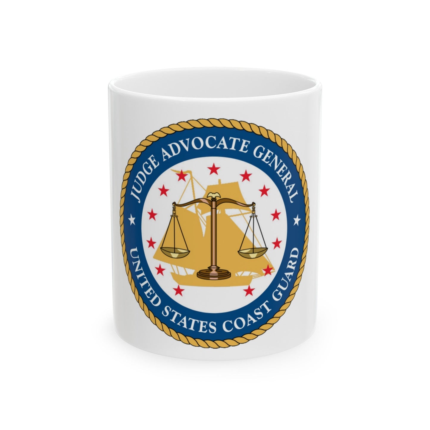 USCG Judge Advocate General (U.S. Coast Guard) White Coffee Mug-11oz-The Sticker Space