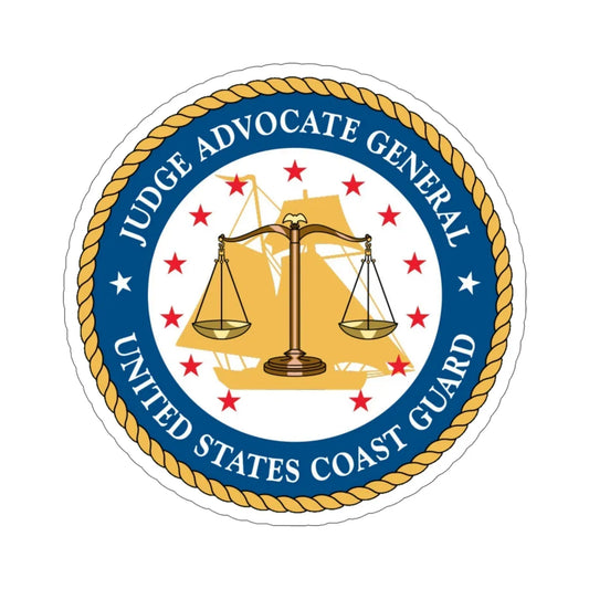 USCG Judge Advocate General (U.S. Coast Guard) STICKER Vinyl Die-Cut Decal 6 Inch - The Sticker Space