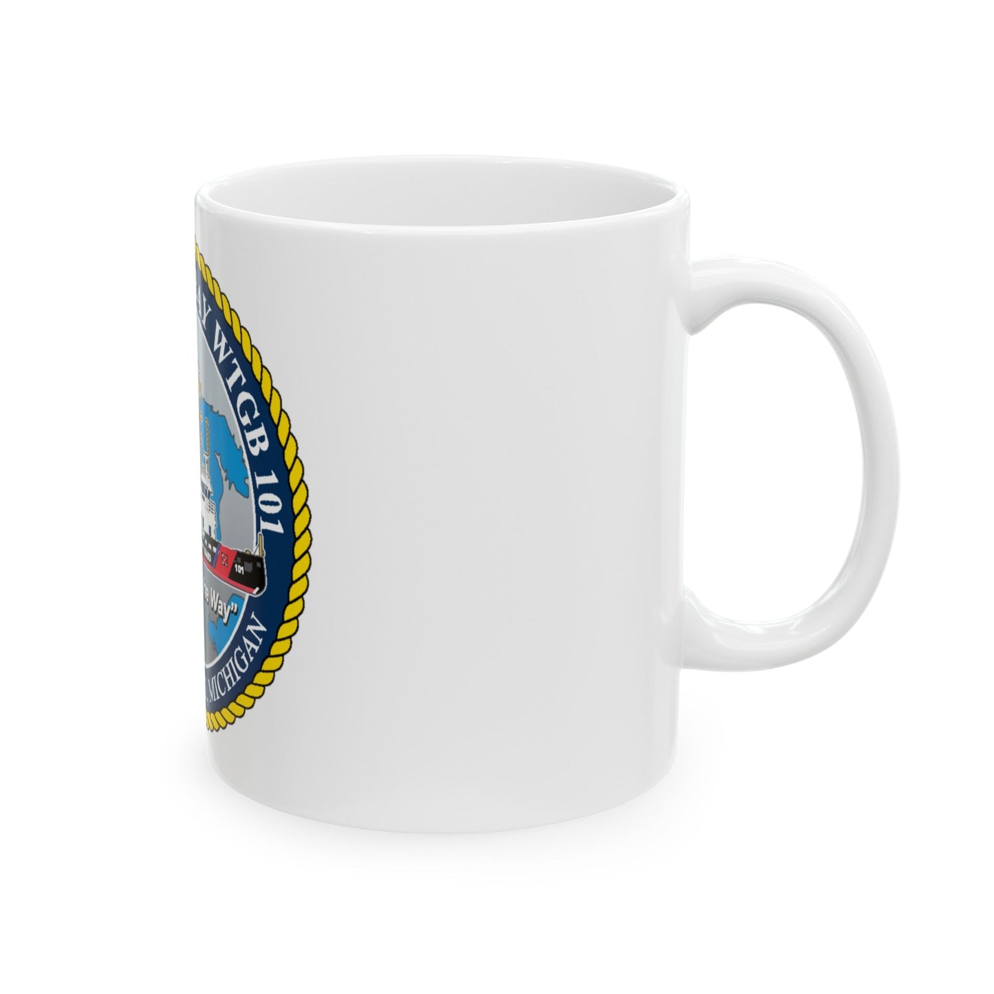 USCG Katmai Bay WTGB 101 (U.S. Coast Guard) White Coffee Mug-The Sticker Space