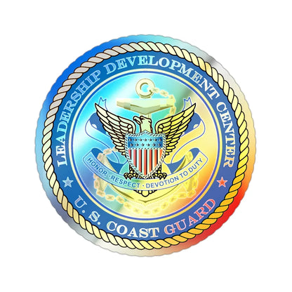 USCG LDC (U.S. Coast Guard) Holographic STICKER Die-Cut Vinyl Decal 2 Inch Holographic - The Sticker Space