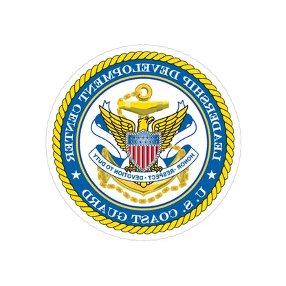 USCG LDC (U.S. Coast Guard) REVERSE PRINT Transparent Die-Cut STICKER 3 Inch Die-Cut Transparent - The Sticker Space