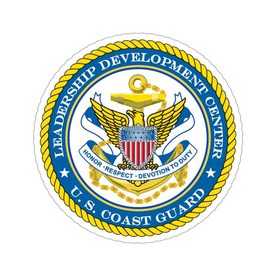 USCG LDC (U.S. Coast Guard) STICKER Vinyl Die-Cut Decal 4 Inch - The Sticker Space