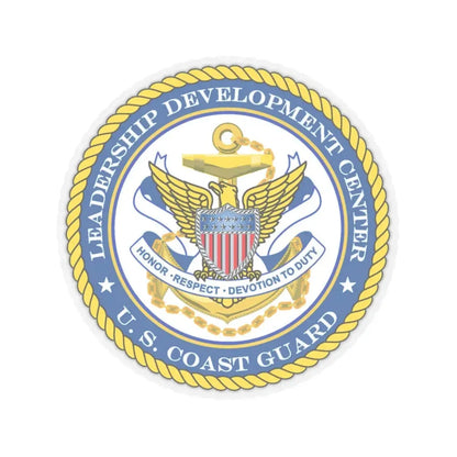 USCG LDC (U.S. Coast Guard) STICKER Vinyl Kiss-Cut Decal 4 Inch Transparent - The Sticker Space