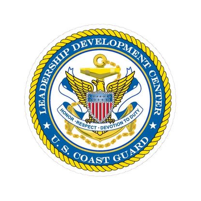 USCG LDC (U.S. Coast Guard) STICKER Vinyl Kiss-Cut Decal 4 Inch White - The Sticker Space
