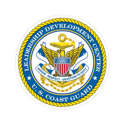 USCG LDC (U.S. Coast Guard) STICKER Vinyl Kiss-Cut Decal 6 Inch White - The Sticker Space