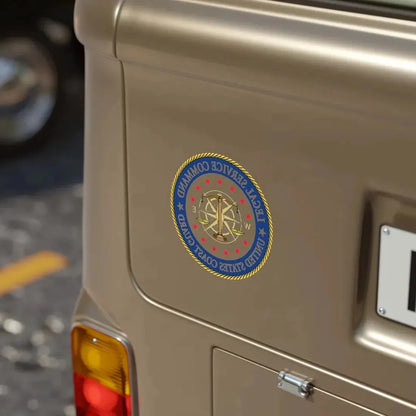 USCG Legal Service Command (U.S. Coast Guard) REVERSE PRINT Transparent Die-Cut STICKER - The Sticker Space