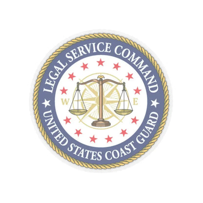 USCG Legal Service Command (U.S. Coast Guard) STICKER Vinyl Kiss-Cut Decal 2 Inch Transparent - The Sticker Space