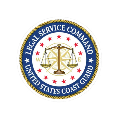 USCG Legal Service Command (U.S. Coast Guard) STICKER Vinyl Kiss-Cut Decal 2 Inch White - The Sticker Space