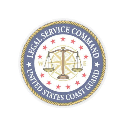 USCG Legal Service Command (U.S. Coast Guard) STICKER Vinyl Kiss-Cut Decal 6 Inch Transparent - The Sticker Space
