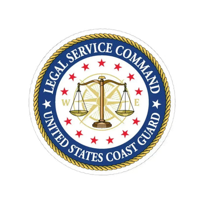 USCG Legal Service Command (U.S. Coast Guard) STICKER Vinyl Kiss-Cut Decal 6 Inch White - The Sticker Space