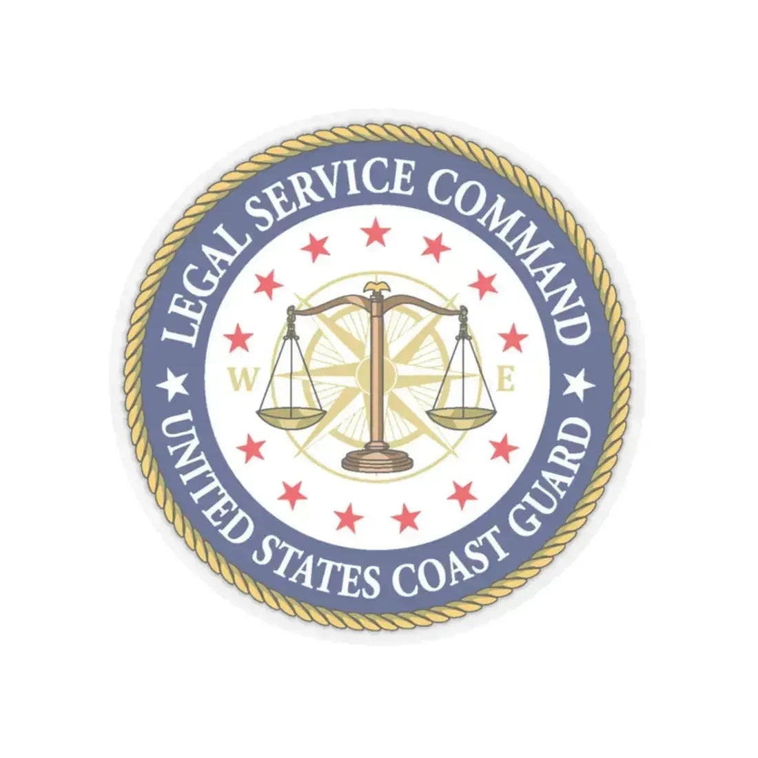 USCG Legal Service Command (U.S. Coast Guard) STICKER Vinyl Kiss-Cut Decal - The Sticker Space