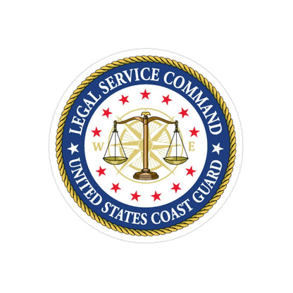 USCG Legal Service Command (U.S. Coast Guard) Transparent STICKER Die-Cut Vinyl Decal 2 Inch - The Sticker Space