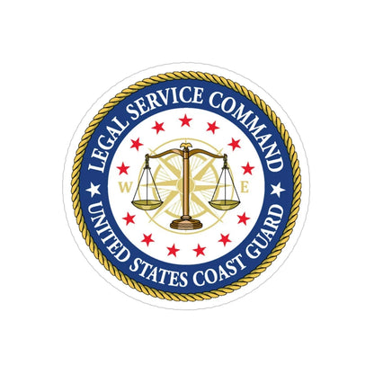 USCG Legal Service Command (U.S. Coast Guard) Transparent STICKER Die-Cut Vinyl Decal 4 Inch - The Sticker Space
