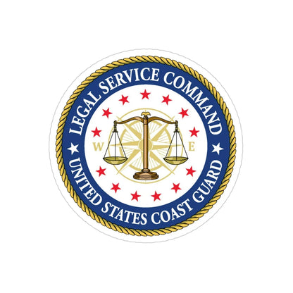 USCG Legal Service Command (U.S. Coast Guard) Transparent STICKER Die-Cut Vinyl Decal 5 Inch - The Sticker Space
