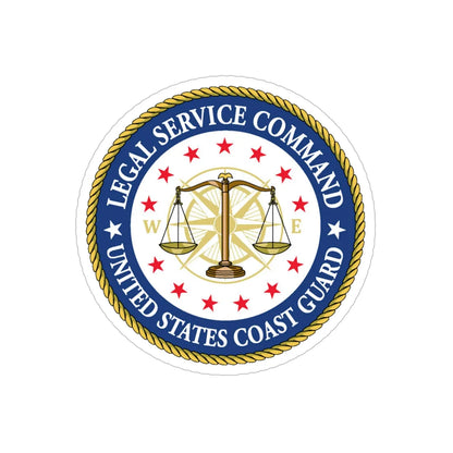 USCG Legal Service Command (U.S. Coast Guard) Transparent STICKER Die-Cut Vinyl Decal 6 Inch - The Sticker Space