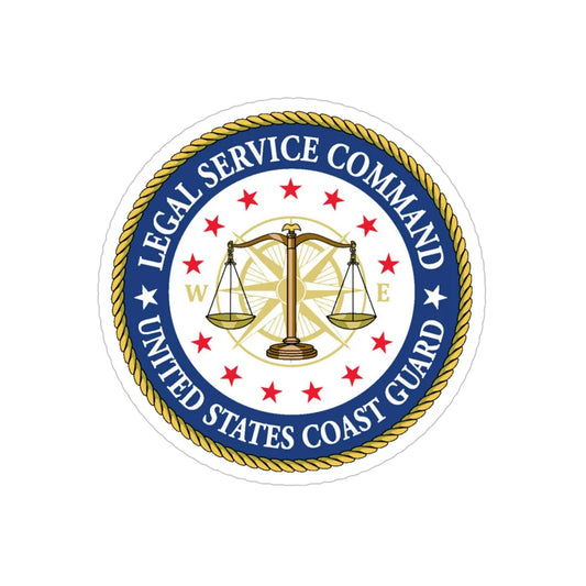 USCG Legal Service Command (U.S. Coast Guard) Transparent STICKER Die-Cut Vinyl Decal 6 Inch - The Sticker Space