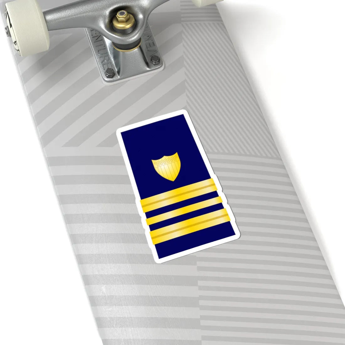 USCG Lieutenant Commander Shoulder Board Enhanced (United States) (Military Rank) STICKER Vinyl Kiss-Cut Decal - The Sticker Space