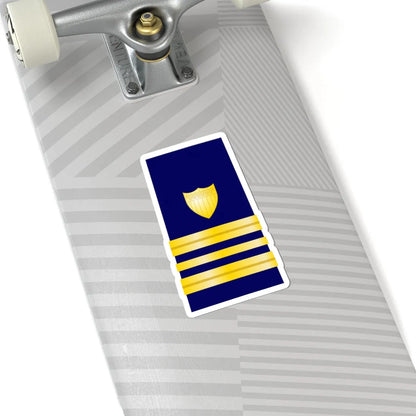 USCG Lieutenant Commander Shoulder Board Enhanced (United States) (Military Rank) STICKER Vinyl Kiss-Cut Decal - The Sticker Space