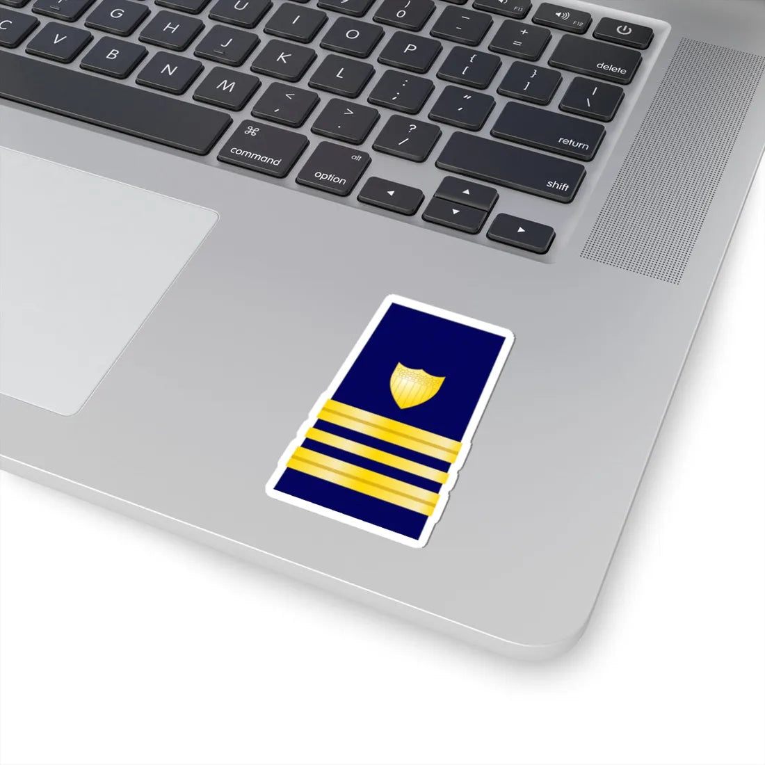USCG Lieutenant Commander Shoulder Board Enhanced (United States) (Military Rank) STICKER Vinyl Kiss-Cut Decal - The Sticker Space