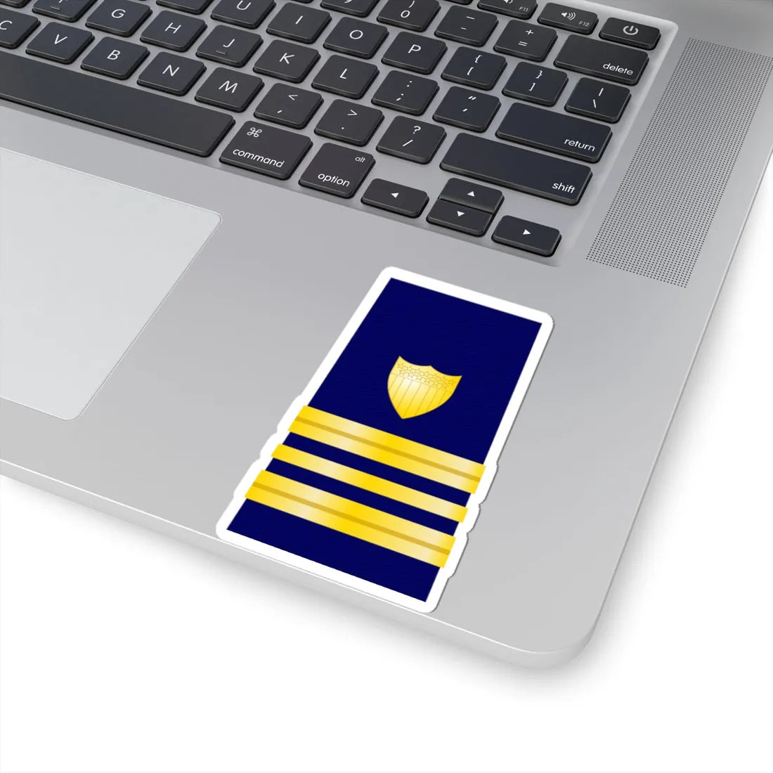 USCG Lieutenant Commander Shoulder Board Enhanced (United States) (Military Rank) STICKER Vinyl Kiss-Cut Decal - The Sticker Space